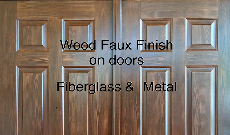 DOOR MAKEOVER: GEL STAIN FAUX WOOD FINISH - Grace Oaks Designs